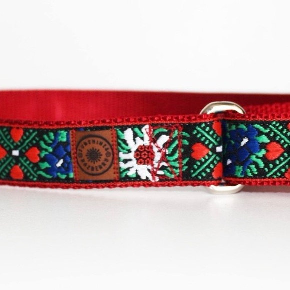 Swiss / Edelweiss Martingale Dog Collar 11”-15” - Picture 4 of 4